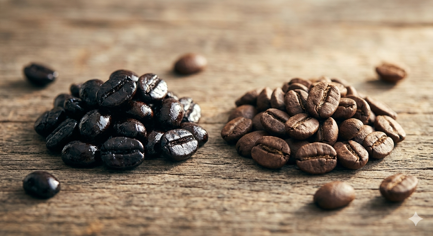 diferencia entre café torrefacto oscuro y café natural de especialidad